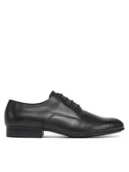 Półbuty męskie - Calvin Klein Półbuty Almond Derby HM0HM01705 Czarny - miniaturka - grafika 1