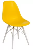 Fotele i krzesła biurowe - D2.Design Krzesło P016W PP żółte/white 5902385724579 - miniaturka - grafika 1