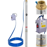 Pompy wodne - MSW Pompa głębinowa - 3800 l/h - 1000 W - stal nierdzewna MSW-SPP32-075-50 - miniaturka - grafika 1