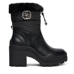 Botki Guess FLFYPP FAP10 Czarny - Botki damskie - miniaturka - grafika 1