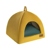 Budy dla psów - Recobed Budka Welurowe Miodowy S - miniaturka - grafika 1