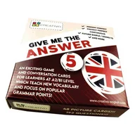 Książki do nauki języka angielskiego - Karty językowe Angielski Give me the answer Level 5 - miniaturka - grafika 1