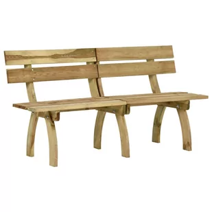 vidaXL Ławka ogrodowa, 160 cm, impregnowane drewno sosnowe - Ławki ogrodowe - miniaturka - grafika 1