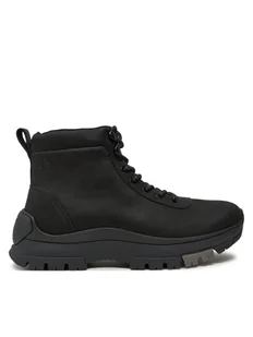 Calvin Klein Jeans Trapery Hybrid Wp Boot Laceup Rebellious YM0YM01077 Czarny - Botki męskie - miniaturka - grafika 1
