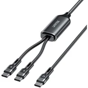Kable USB - Unitek Kabel 2w1 USB-C PD 100W silikonowy 1,8 m - miniaturka - grafika 1
