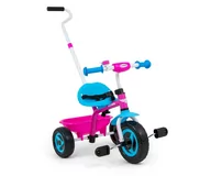 Rowerki trójkołowe - Milly Mally Turbo Candy różowy/niebieski - miniaturka - grafika 1