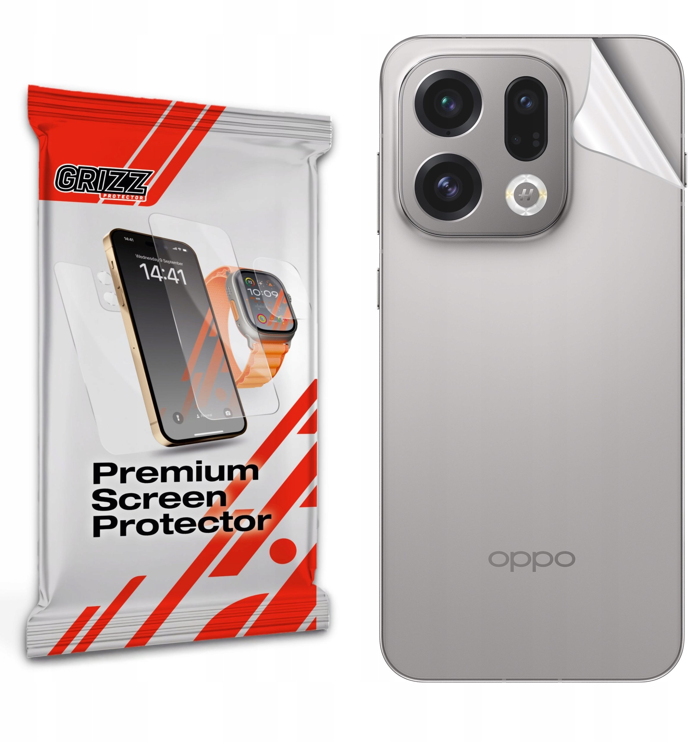 Folia na tył GrizzGlass SatinSkin do Oppo Find X9