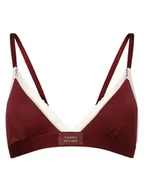 Biustonosze - Tommy Hilfiger Damski biustonosz bez fiszbin Kobiety Sztuczne włókno czerwony jednolity, S/M - miniaturka - grafika 1