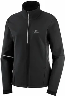 Salomon Kurtka Salomon Agile Softshell W Black C13600 - Kurtki i kamizelki sportowe damskie - miniaturka - grafika 1