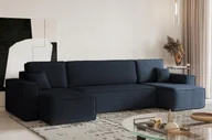 Narożniki - Sofa w kształcie U BEST narożnik tkanina Neve ciemnoniebieski - miniaturka - grafika 1