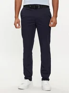 Spodnie męskie - Calvin Klein Chinosy Modern K10K110979 Granatowy Slim Fit - miniaturka - grafika 1