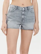 Spodenki damskie - ONLY Szorty jeansowe Jaci 15314427 Szary Loose Fit - miniaturka - grafika 1