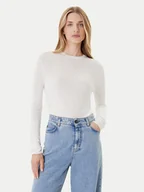 Swetry damskie - Calvin Klein Sweter LV044C339G Écru Regular Fit - miniaturka - grafika 1