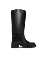 Kozaki damskie - Patrizia Pepe Kozaki 2Y0042 L048 K103 Czarny - miniaturka - grafika 1