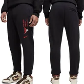 Spodnie męskie - Nike spodnie męskie dresowe czarne dresy Chicago Bulls FV3373-010 S - miniaturka - grafika 1