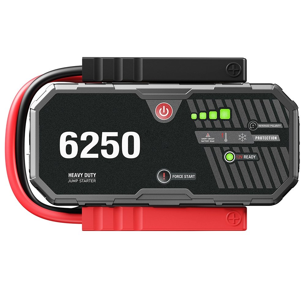 JFEGWO F40-6250A 3400A 12V Jump Starter 16000mAh Battery Booster 15W USB-C Fast Charging LED Flashlight IP54 Waterproof 1296000EUDF