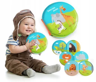 Moja pierwsza książeczka książka dla dzieci do kąpieli zwierzęta dźwięk - Zabawki sensoryczne - miniaturka - grafika 1