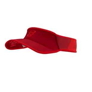 COMPRESSPORT Daszek biegowy VISOR ULTRALIGHT samba red - Czapki i chusty sportowe damskie - miniaturka - grafika 3