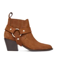 Botki damskie - Botki Badura EO-CLEO-501-25 Brązowy - miniaturka - grafika 1