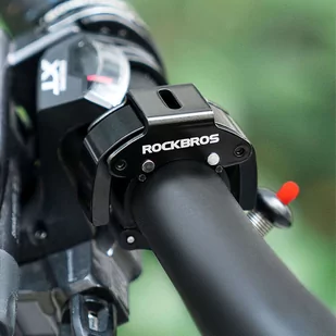 Dzwonek rowerowy do roweru uniwersalny RockBros Big Ring aluminiowy mocny na kierownicę 100dB wodoodporny czarny - Głośniki komputerowe - miniaturka - grafika 15