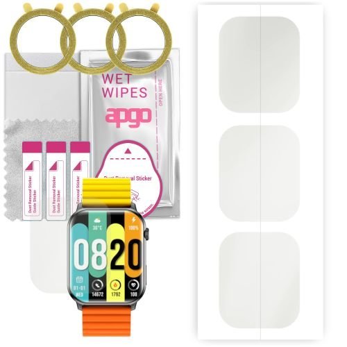 3x folia ochronna hydrożelowa MATOWA do Kieslect Ks - apgo Smartwatch Hydrogel MATTE Protection Ochrona na ekran smartwatcha