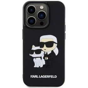 Obudowa dla telefonów komórkowych Karl Lagerfeld 3D Rubber Karl and Choupette na Apple iPhone 14 Pro (KLHCP14L3DRKCNK) Czarny - Etui i futerały do telefonów - miniaturka - grafika 1