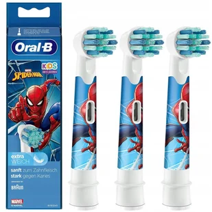 Końcówki do szczoteczki ORAL-B EB10, 3 szt. - Spiderman końcówki dziecięce kompatybilne z Oral-B Kids - Końcówki do szczoteczek elektrycznych - miniaturka - grafika 1