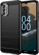 Etui i futerały do telefonów - Hurtel Carbon Case etui Nokia G400 elastyczny silikonowy karbonowy pokrowiec czarne - miniaturka - grafika 1