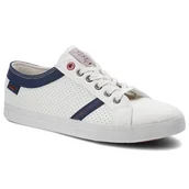 Sneakersy męskie - Cross Jeans Sneakersy II1R4005C Biały - miniaturka - grafika 1