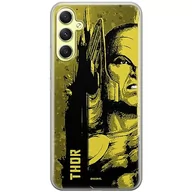 Etui i futerały do telefonów - Etui Thor 001 Marvel Nadruk pełny Żółty Producent: Samsung, Model: A34 5G - miniaturka - grafika 1
