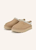 Kapcie damskie - Ugg Klapki Tazz beige - miniaturka - grafika 1
