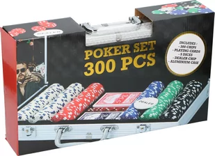 Zestaw do pokera texas 300 żetonów 2 talie 5 kości 4,5kg - Inne gry towarzyskie - miniaturka - grafika 2