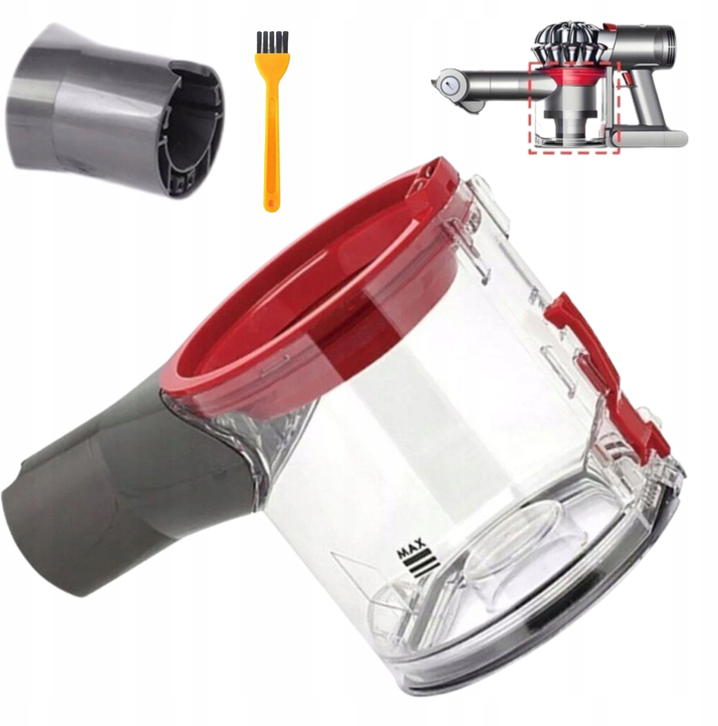Zbiornik pojemnik na kurz do odkurzacza Dyson V7 V8 SV10 SV11 967699-01