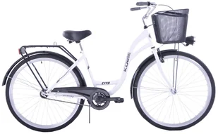 Kozbike (K51) 1S 28 cali Damski Biało-Czarny - Rowery - miniaturka - grafika 2
