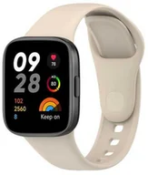 Akcesoria do smartwatchy - Bizon Pasek Strap Watch Dots do Xiaomi Redmi Watch 3, beżowy - miniaturka - grafika 1