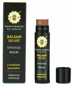 Balsamy do ust - Balsam do ust, NEMEZJA, kolor MIEDZIANO BRZOSKWINIOWY z lekkim połyskiem, Miodowa Mydlarnia - miniaturka - grafika 1