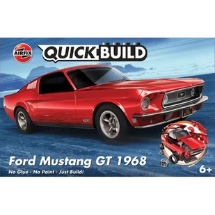 Model plastikowy Quickbuild Ford Mustang GT 1968 - Kolekcjonerskie modele pojazdów - miniaturka - grafika 1