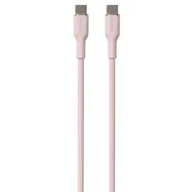 Akcesoria do smartwatchy - Kabel USB-C - USB-C PURO Icon Soft Cable 1.5 m Różowy - miniaturka - grafika 1