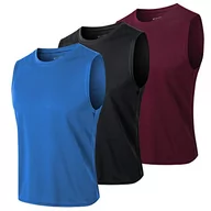 Koszulki sportowe męskie - MEETYOO Tank Top Mężczyźni, ramię Koszulki Sportowa koszulka bez rękawów Podkoszulka Fitness bez rękawów Tshirt do biegania Jogging Siłownia - miniaturka - grafika 1