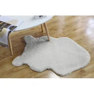 Dywany - Sztuczne futro 60 x 90 szary - miniaturka - grafika 1