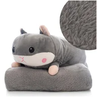 Koce i narzuty dla dzieci - Maskotka Poduszka 3w1 z Ukrytym Kocem 100x160 Mikrofibra 75 - miniaturka - grafika 1