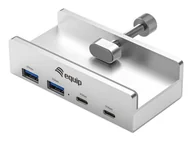 Huby USB - Equip 128967 huby i koncentratory USB 3.2 Gen 1 (3.1 Gen 1) Type-A 5000 Mbit/s Aluminium - miniaturka - grafika 1