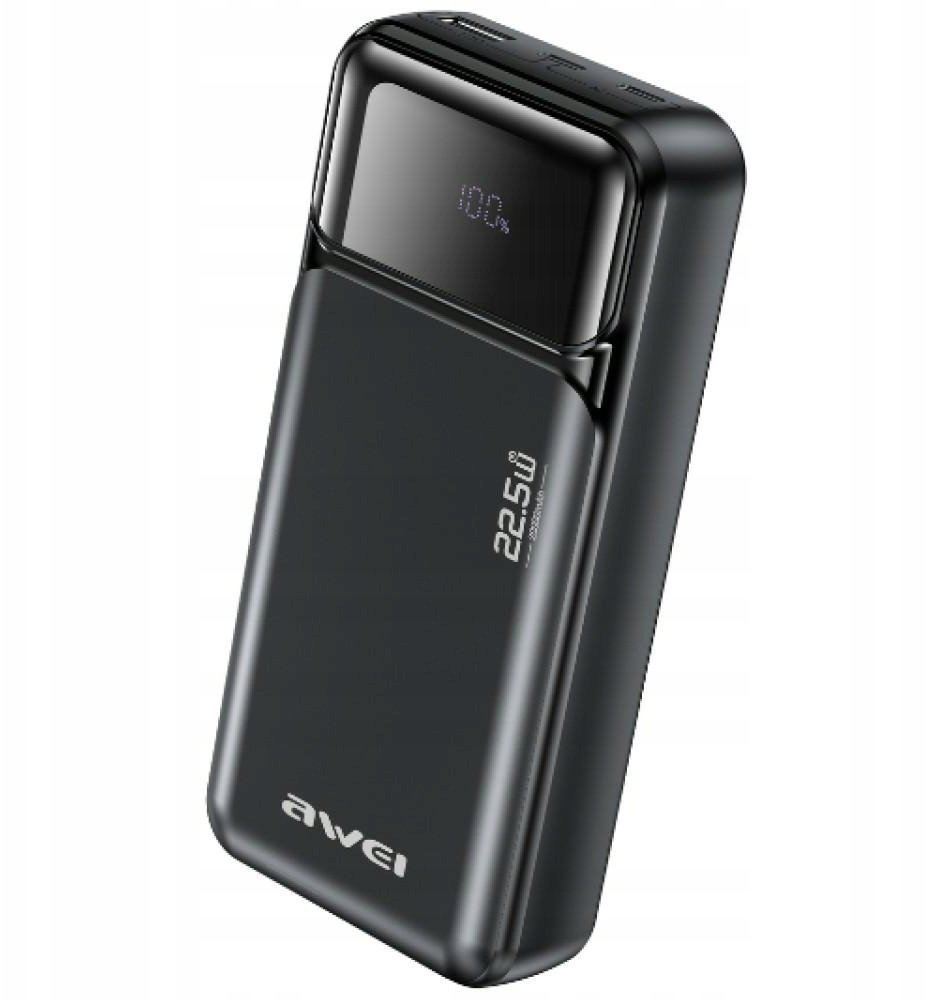 Awei PA-92 20000mAh 22,5W PD 2xUSB-C czarny