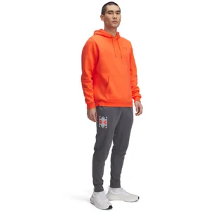 Męskie spodnie dresowe Under Armour UA Rival Terry Logo Jogger - szare - Spodnie sportowe męskie - miniaturka - grafika 1