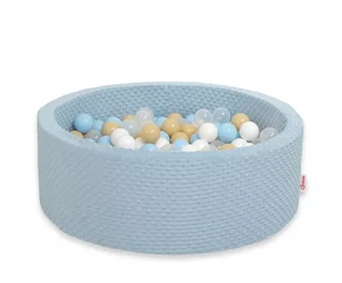 Suchy basen minky H-30 cm z piłkami 300szt. - misty blue - Suche baseny - miniaturka - grafika 1