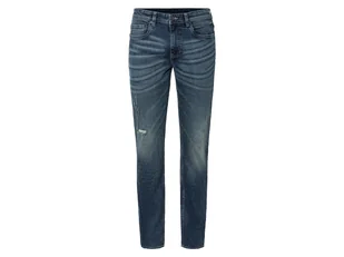 LIVERGY® Jeansy męskie z bawełną, slim fit (Ciemnoniebieski, 50 (34/32)) - Spodnie męskie - miniaturka - grafika 1