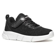 Buty dla dziewczynek - Geox J Aril Girl B Sneakersy dziewczęce, Czarny (Black), 33 EU - miniaturka - grafika 1