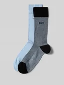 Skarpetki męskie - Skarpety długie z bawełny mieszanej w zestawie 2 szt. - miniaturka - grafika 1