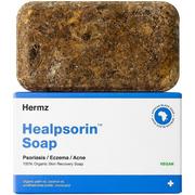 Mydła - Hermz Laboratories Healpsorin Soap czarne mydło afrykańskie na łuszczycę i trądzik 100 g 1139533 - miniaturka - grafika 1