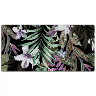 Mata z nadrukiem na biurko Palmowe kwiaty 120x60 cm, Dywanomat - Podkładki na biurko Mata z nadrukiem na biurko Palmowe kwiaty 120x60 cm, Dywanomat - Podkładki na biurko - miniaturka - grafika 1